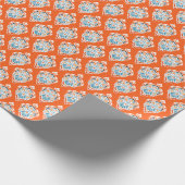 フェスティバルダマスクヴィンテージパターン、エレガントデザイン。 ラッピングペーパー (角)