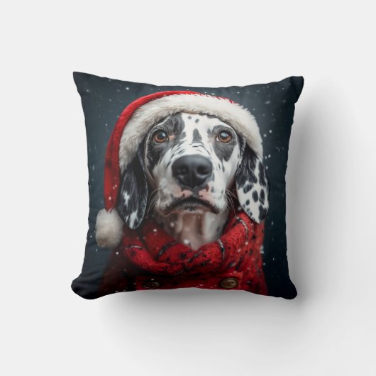 フェスティバルダルマティアンインサンタ クッション (正面)