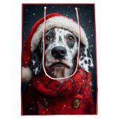 フェスティバルダルマティアンインサンタ ミディアムペーパーバッグ (裏面)