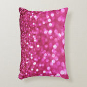 フェスティバルダークピンク:エレガント抽象芸術。 アクセントクッション (正面(垂直))