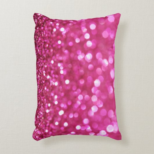 フェスティバルダークピンク:エレガント抽象芸術。 アクセントクッション (正面(垂直))