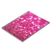 フェスティバルダークピンク：エレガント抽象芸術。 ノートブック (左側)