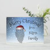 フェスティバルチリツマスパーティーおもしろいキュートサンタクロース シーズンカード (スタンド正面)