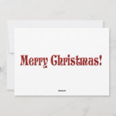 フェスティバルチリツマスパーティーおもしろいキュートサンタクロース シーズンカード (裏面)