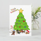 フェスティバルチワフアクリスマスパーティの招待状 招待状 (スタンド正面)