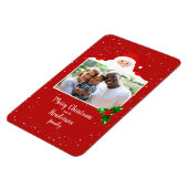 フェスティバルチーキーサンタカスタム写真パーソナライズされた- マグネット (左側)