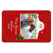 フェスティバルチーキーサンタカスタム写真パーソナライズされた- マグネット (横)