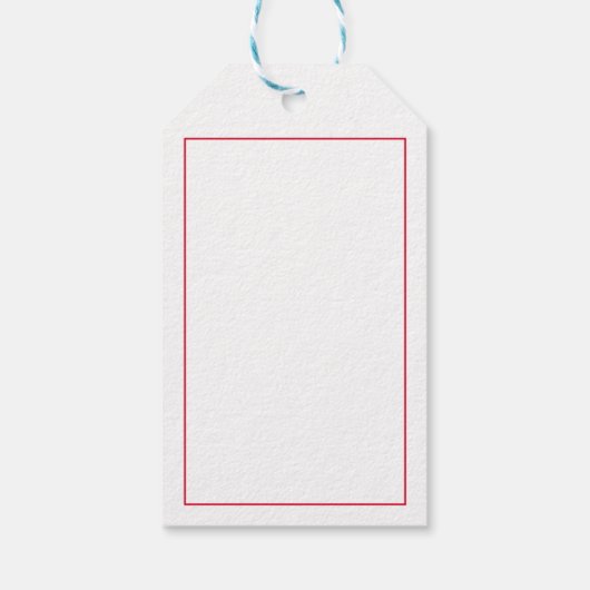 フェスティバルチーキーサンタ – カスタム写真 – パーソナライズされた ギフトタグ (裏面)