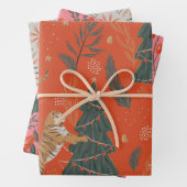 フェスティバルチータピンクホリデージェムトーン ラッピングペーパーシート (インサイチュ)