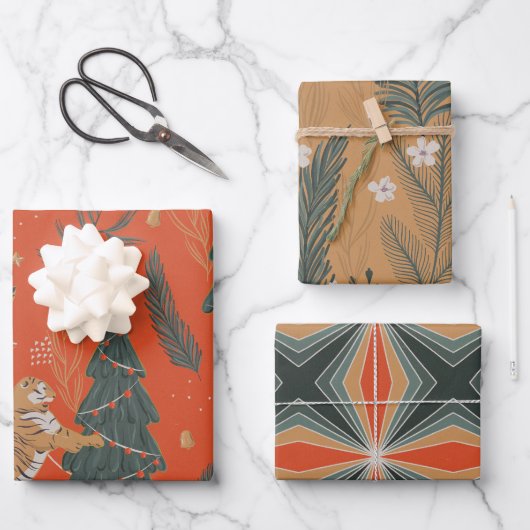 フェスティバルチータホリデージェムトーン ラッピングペーパーシート (正面)