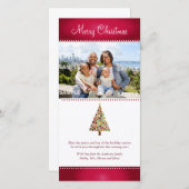 フェスティバルツリーのクリスマスフォトカード シーズンカード (正面/裏面)