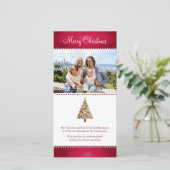 フェスティバルツリーのクリスマスフォトカード シーズンカード (スタンド正面)