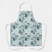 フェスティバルツリーアンドフラワーデザイン エプロン (正面)
