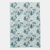 フェスティバルツリーアンドフラワーデザイン キッチンタオル (縦)