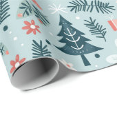 フェスティバルツリーアンドフラワーデザイン ラッピングペーパー (ロールコーナー)
