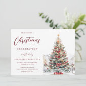 フェスティバルツリーオフィス企業のクリスマスパーティー 招待状 (スタンド正面)