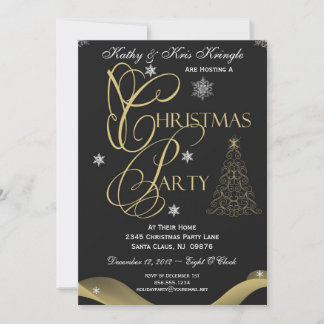 フェスティバルツリークリスマスパーティの招待状 招待状