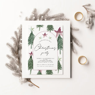 フェスティバルツリーズアーチクリスマスパーティの招待状 招待状