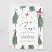 フェスティバルツリーズアーチジンルアンドミングルオフィスパーティー 招待状 (正面)