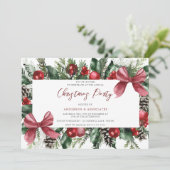 フェスティバルツリーボール&ボウリースクリスマスパーティー 招待状 (スタンド正面)