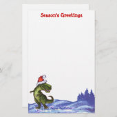 フェスティバルテックスカスタムディノシーズンズグリーティング 便箋 (正面/裏面)