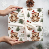 フェスティバルテディベアズファミリー名ラッピング紙 ラッピングペーパー