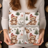 フェスティバルテディベアズファミリー名ラッピング紙 ラッピングペーパー