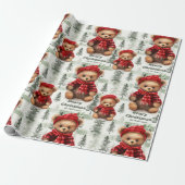 フェスティバルテディベアズラッピング紙 ラッピングペーパー (アンロールド)