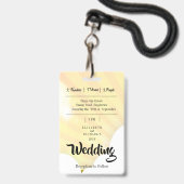 フェスティバルテーマおもしろい結婚式招待状 バッジ (Back with Lanyard)