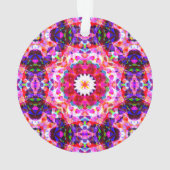 フェスティバルデコールピンクブルーグリーンスターfor Christmas オーナメント (裏面)