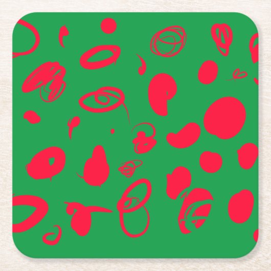 フェスティバルデザイン紙コースター スクエアペーパーコースター (正面)