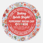 フェスティバルデライトクリスマスクッキーワンダーランドベーカリー ラウンドシール (正面)