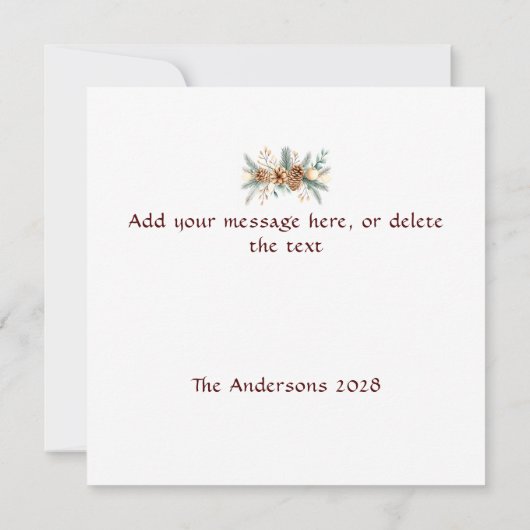 フェスティバルトナカイのカスタマイズ シーズンカード (裏面)