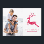 フェスティバルトナカイのクリスマスフォトカード シーズンカード<br><div class="desc">トナカイを特集したクリスマスフォトグリーティングカード。</div>