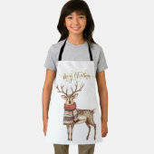 フェスティバルトナカイのセーター陽気なクリスマス エプロン (インサイチュ)