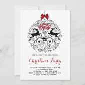 フェスティバルトナカイオーナメントクリスマスパーティー 招待状 (正面)