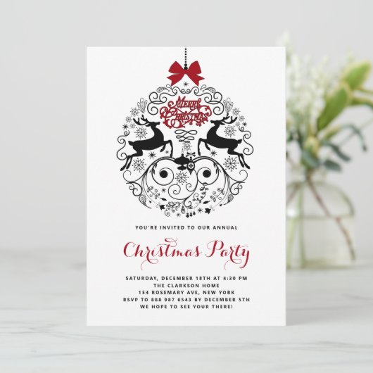 フェスティバルトナカイオーナメントクリスマスパーティー 招待状 (スタンド正面)