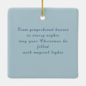 フェスティバルトナカイ引用文メリークリスマス セラミックオーナメント (裏面)