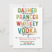 フェスティバルトナカイ&スピリッツのクリスマスパーティー 招待状 (正面)