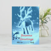 フェスティバルトナカイ、ロビン季節のごあいさつ シーズンカード (スタンド正面)