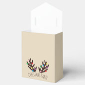 フェスティバルトナカイ〔雄ジカの〕枝角、クリスマスの好意ボックス フェイバーボックス (オープン)