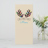 フェスティバルトナカイ〔雄ジカの〕枝角、クリスマスパーティーメニュー メニュー (スタンド正面)