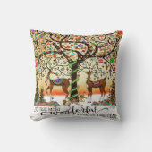 フェスティバルトナディアクリスマスツリーおもしろいホリデイ クッション (正面)