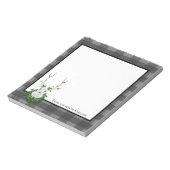 フェスティバルトナディアバッファロープレイドパーソナライズされた ノートパッド (回転)