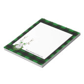 フェスティバルトナディアバッファロープレイドパーソナライズされた ノートパッド (回転)