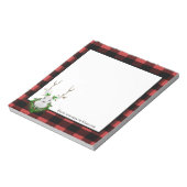 フェスティバルトナディアバッファロープレイドパーソナライズされた ノートパッド (回転)