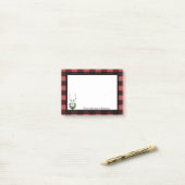 フェスティバルトナディアバッファロープレイドパーソナライズされた ポストイット (デスク上)