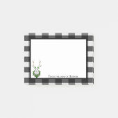 フェスティバルトナディアバッファロープレイドパーソナライズされた ポストイット (正面)