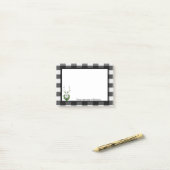 フェスティバルトナディアバッファロープレイドパーソナライズされた ポストイット (デスク上)