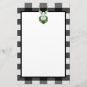 フェスティバルトナディアバッファロープレイドパーソナライズされた 便箋 (裏面)